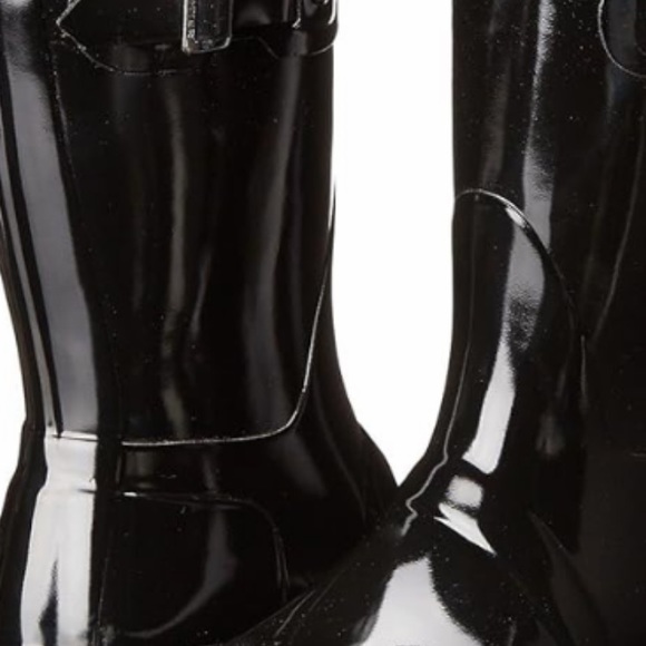 HUNTER BOOTS..Original Gloss ..SIZE 5M/6F..Black gloss …Worn once - Picture 4 of 7